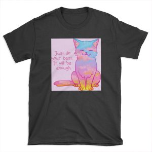 Your Best Is Enough Sunset Cat T-shirt Tee