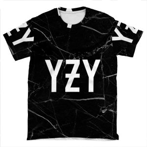 Yzy Marble Background AOP T-shirt Tee