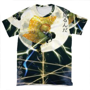 Zenitsu Demon Slayer AOP T-shirt Tee