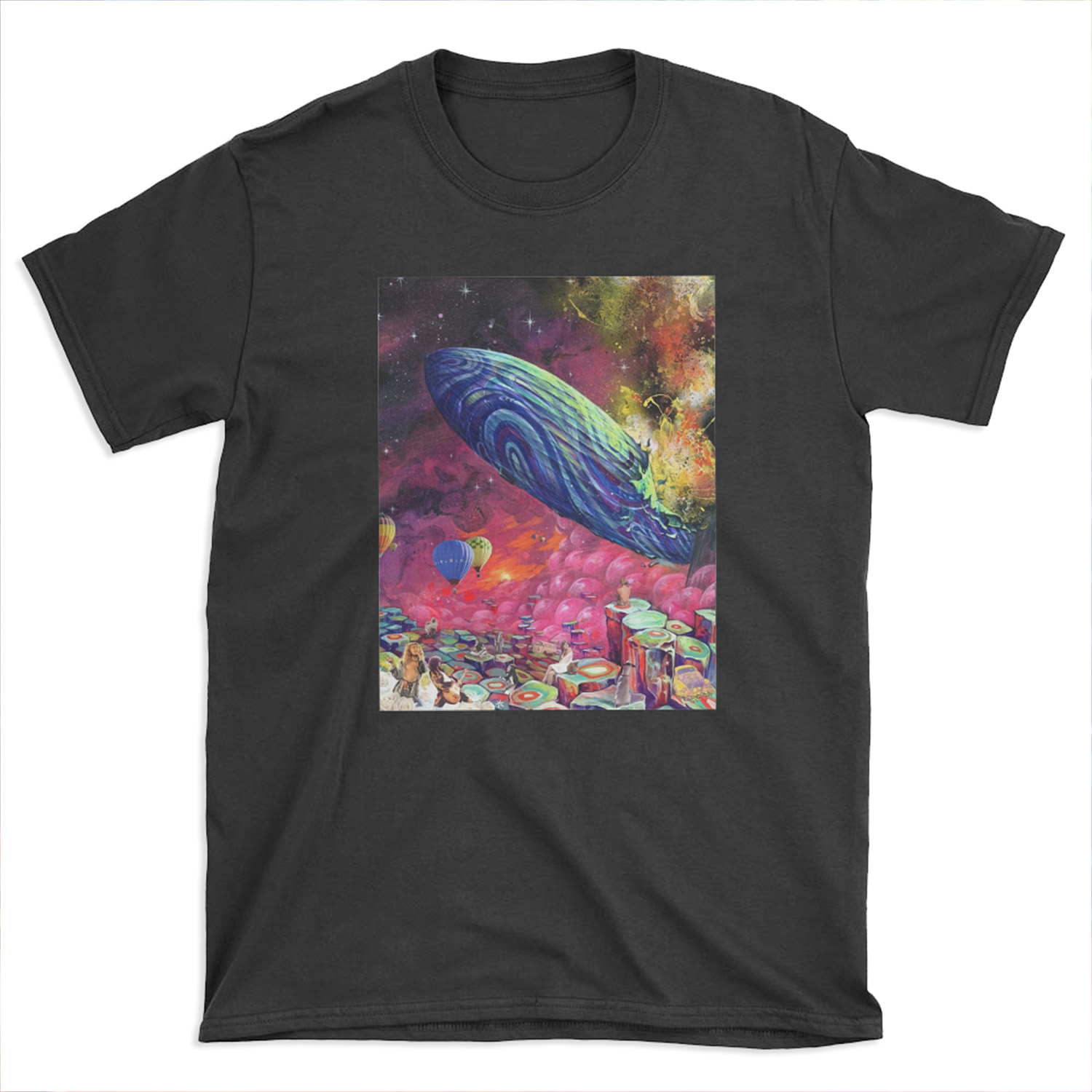 Zeppelin Rainbow Art T-shirt Tee