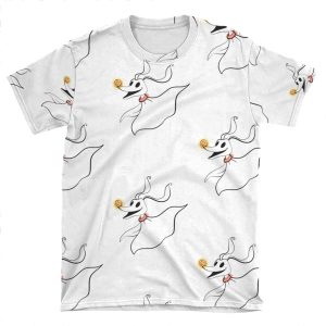 Zero From The Nightmare Before Christmas AOP T-shirt Tee