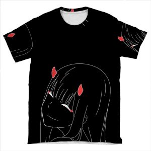 Zero Two/002 Darling In The Franxx AOP T-shirt Tee