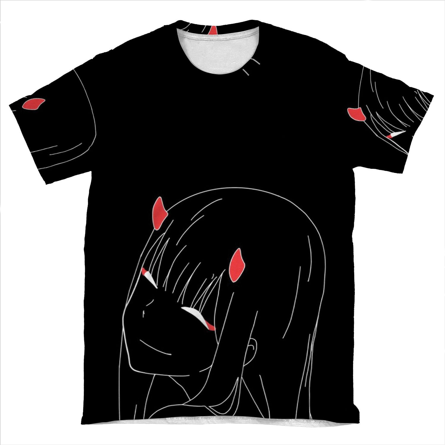 Zero Two/002 Darling In The Franxx AOP T-shirt Tee
