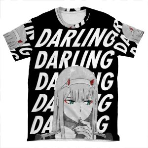 Zero Two 'Darling' Darling In The Franxx AOP T-shirt Tee