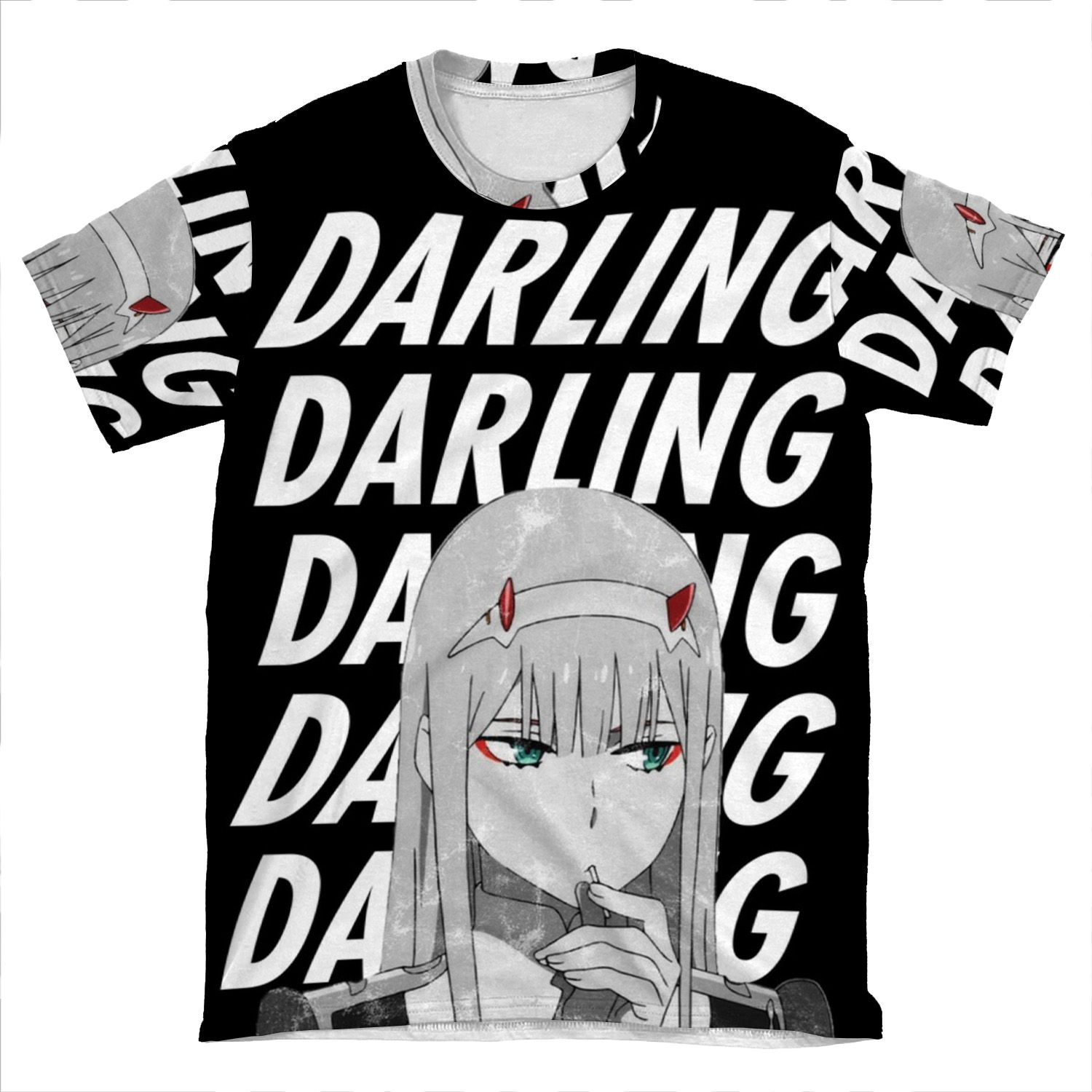 Zero Two 'Darling' Darling In The Franxx AOP T-shirt Tee