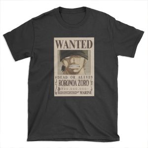 Zoro second wanted poster T-shirt Tee