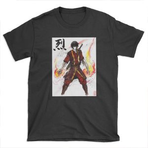 Zuko from Avatar with sumi ink and watercolor T-shirt Tee