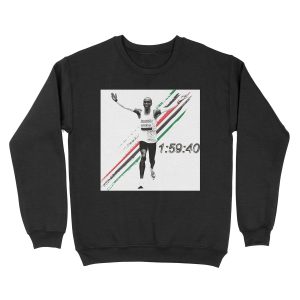1:59:40 Marathon World Record - Eliud Kipchoge Unisex Crewneck Sweatshirt