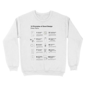 Alternative view of 10 Principles of Good Design Unisex Crewneck Sweatshirt
