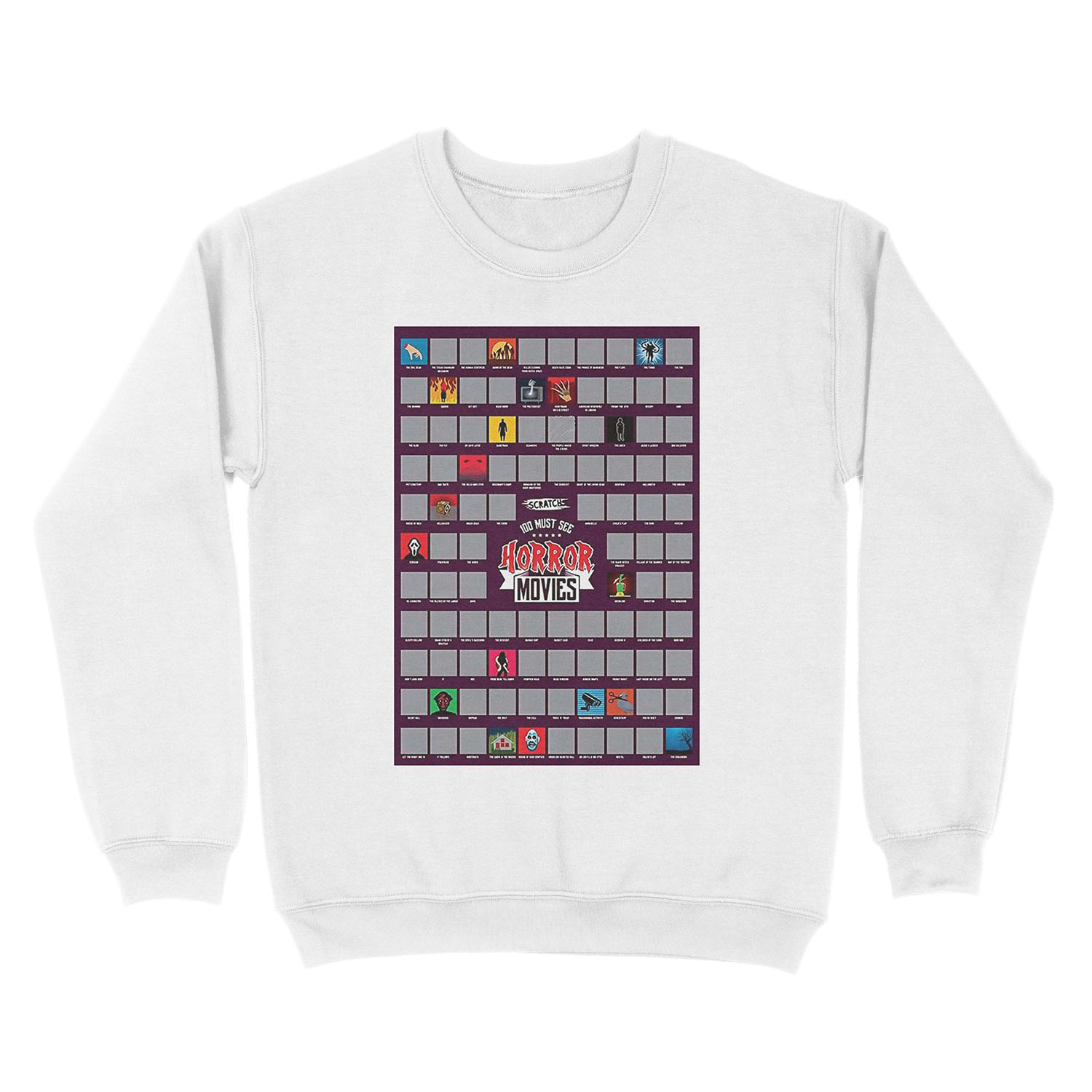 100 horror movies Unisex Crewneck Sweatshirt - Image 2