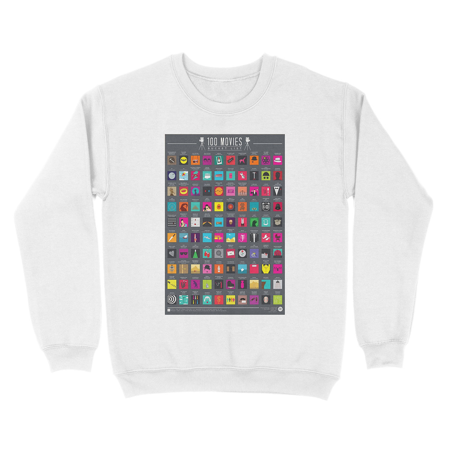 100 movies Unisex Crewneck Sweatshirt - Image 2