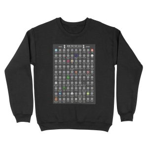 100 Musicals Unisex Crewneck Sweatshirt