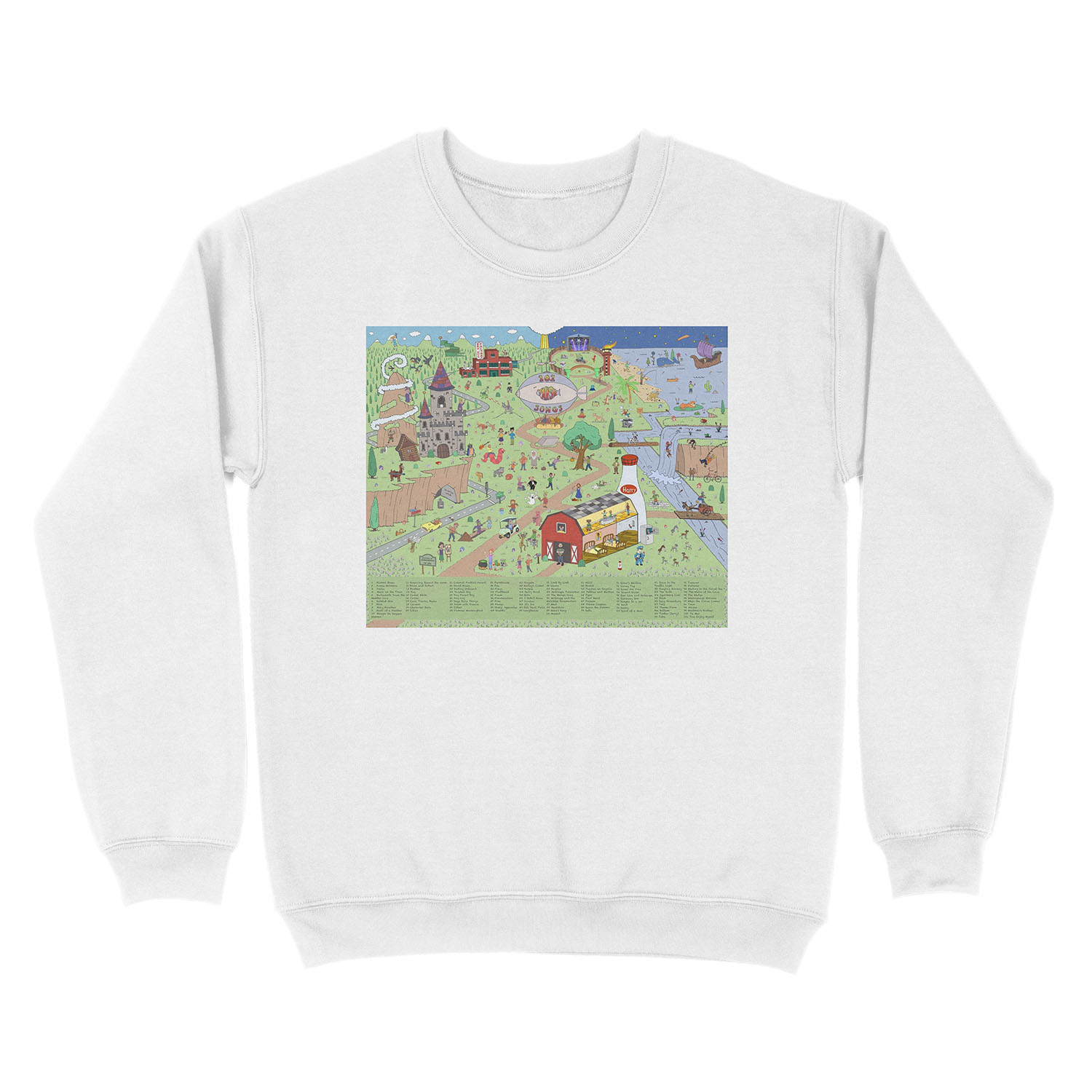 101 Phish Songs! Unisex Crewneck Sweatshirt - Image 2