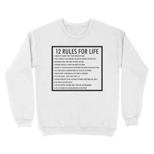 Alternative view of 12 rules for life jordan peterson version 1 - Unisex Crewneck Sweatshirt