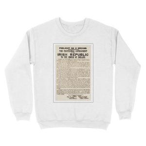 Alternative view of 1916 Proclamation of the Irish Republic Unisex Crewneck Sweatshirt