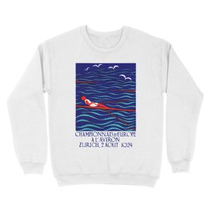 Alternative view of 1923 European Rowing Championship Unisex Crewneck Sweatshirt