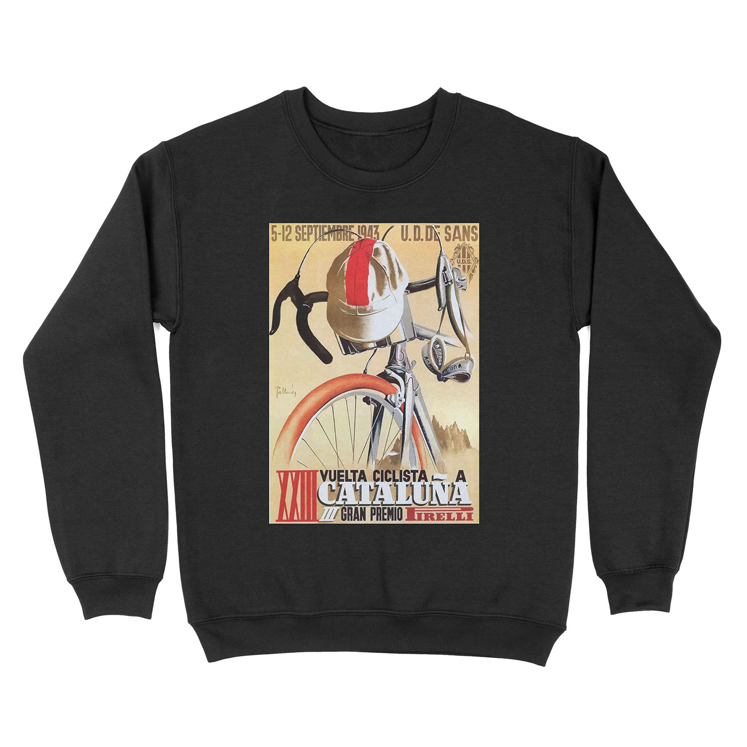1943 Spain Tour of Catalonia Bicycle Race Unisex Crewneck Sweatshirt