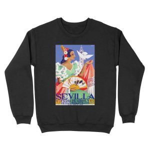 1952 Seville Spain April Fair Unisex Crewneck Sweatshirt
