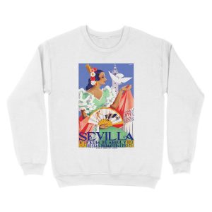 Alternative view of 1952 Seville Spain April Fair Unisex Crewneck Sweatshirt