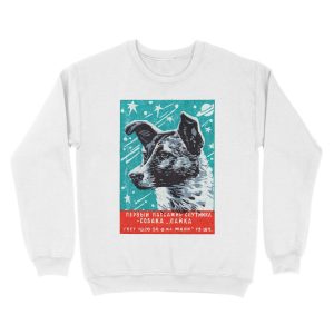 Alternative view of 1957 Laika the Space Dog Unisex Crewneck Sweatshirt