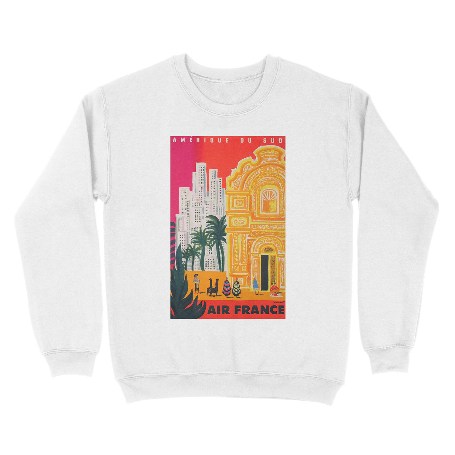 1958 Air France Amérique du Sud Travel Unisex Crewneck Sweatshirt - Image 2