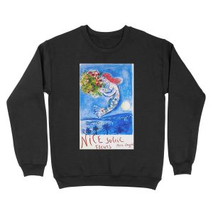 1962 Marc Chagall Nice Soleil Fleurs France Travel Unisex Crewneck Sweatshirt
