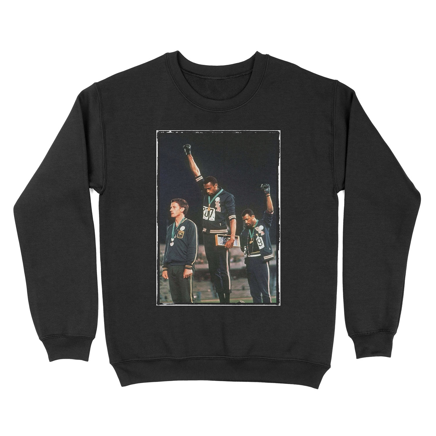 1968 Olympics Salute for Human Rights Unisex Crewneck Sweatshirt