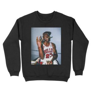 1998 michael jordan cigar Unisex Crewneck Sweatshirt