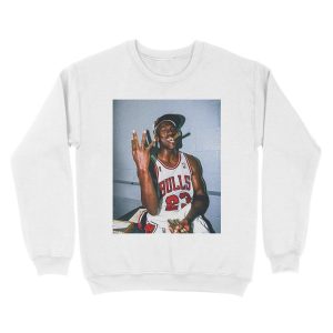 Alternative view of 1998 michael jordan cigar Unisex Crewneck Sweatshirt