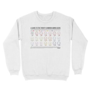 Alternative view of 20 Amino Acids - Physiological Structure Version Unisex Crewneck Sweatshirt