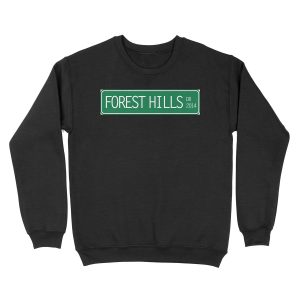 2014 forest hills drive street sign Unisex Crewneck Sweatshirt