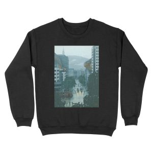 36 views of Black Mountain: the Canberra La Niña sky cetacea migration (prints) Unisex Crewneck Sweatshirt
