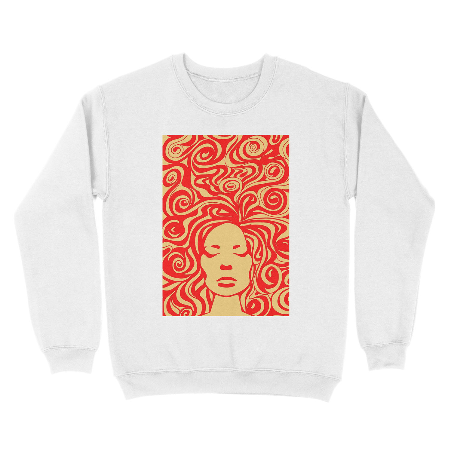60s psychedelic Unisex Crewneck Sweatshirt - Image 2