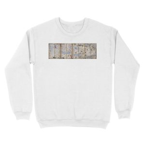 Alternative view of 8 Panel Catalan Atlas by Abraham Cresques (1375) Unisex Crewneck Sweatshirt