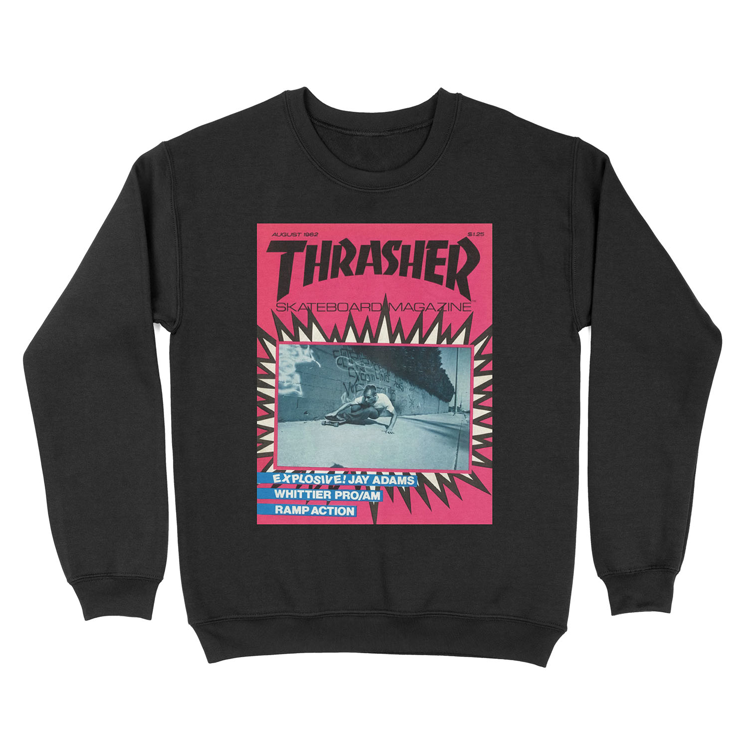 90s pink skate magazine aesthetic Unisex Crewneck Sweatshirt