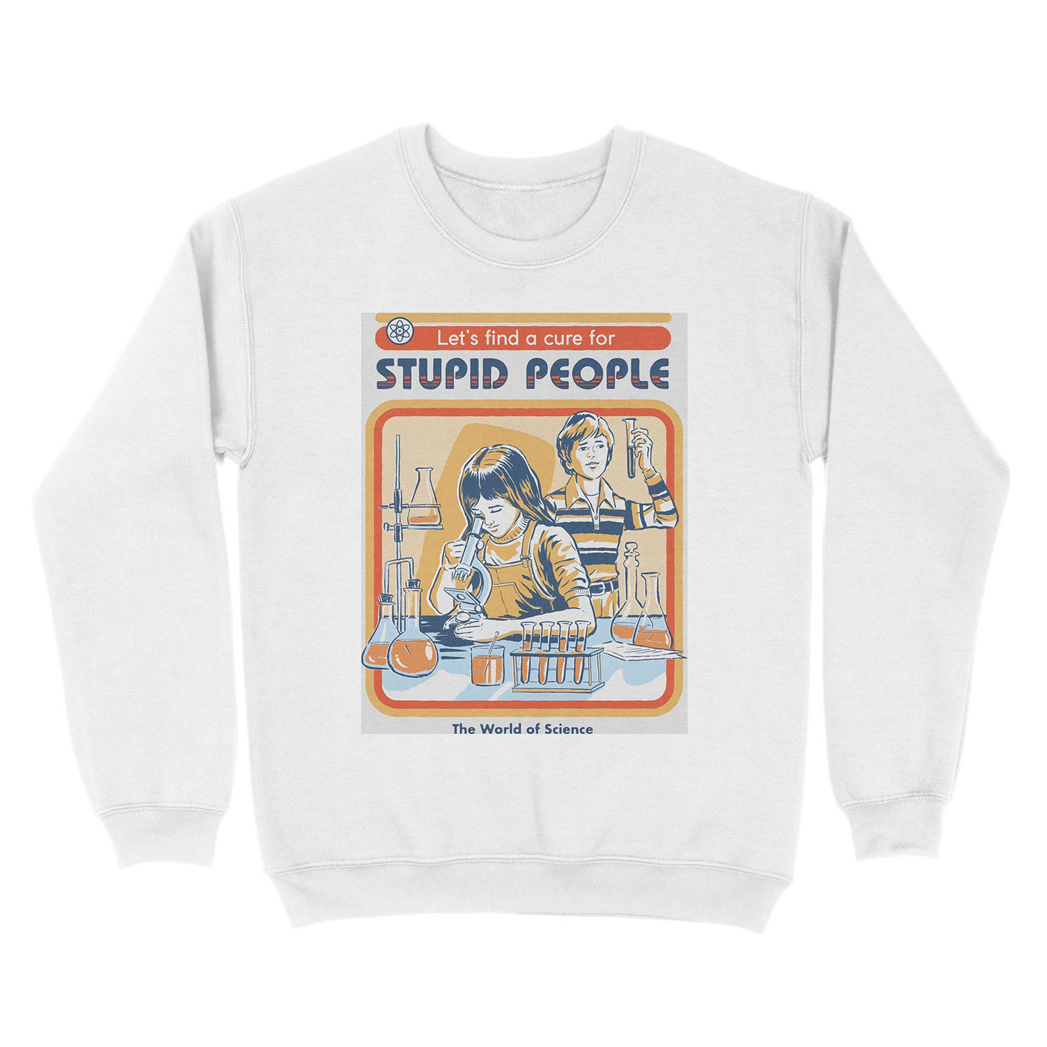 A Cure For Stupid People Unisex Crewneck Sweatshirt - Image 2