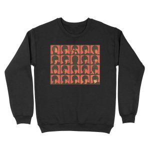 a hard day's night orange grungy vintage retro design Unisex Crewneck Sweatshirt