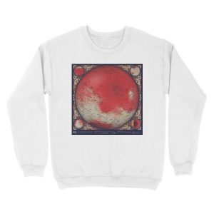 Alternative view of A Map of Mars Unisex Crewneck Sweatshirt