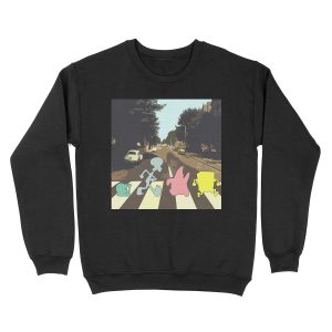 Abbey Road Spongebob Style Unisex Crewneck Sweatshirt