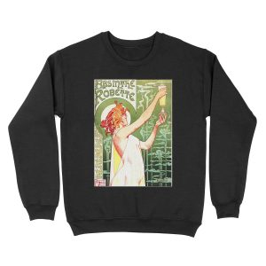 ABSINTHE ROBETTE by Henri Privat Livemont French Art Nouveau Unisex Crewneck Sweatshirt