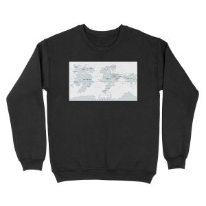 Ace Combat Strangereal Map Unisex Crewneck Sweatshirt