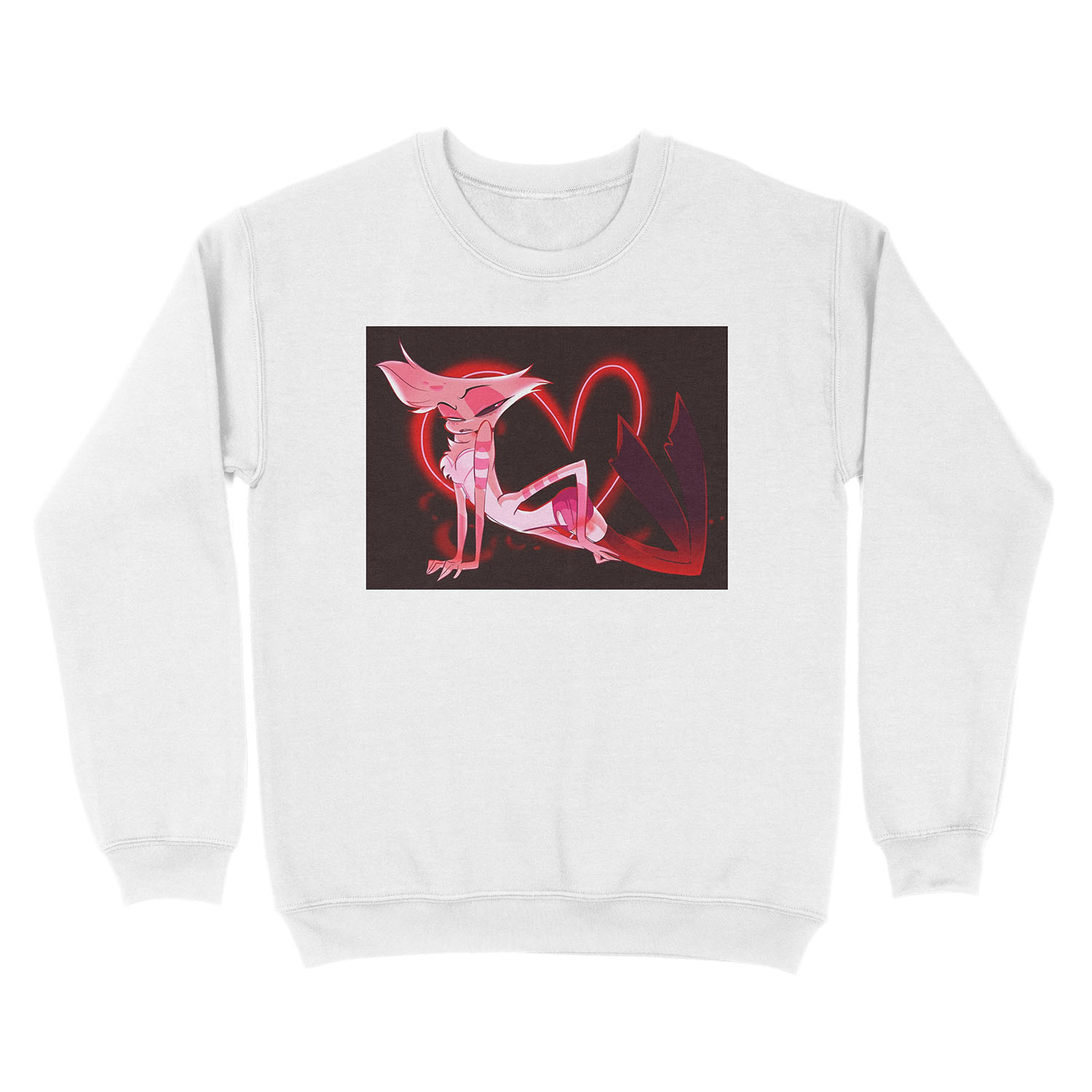 addict w/ heart Unisex Crewneck Sweatshirt - Image 2