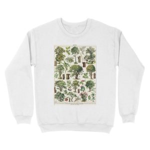 Alternative view of Adolphe Millot - Arbres A - French vintage botanical poster Unisex Crewneck Sweatshirt