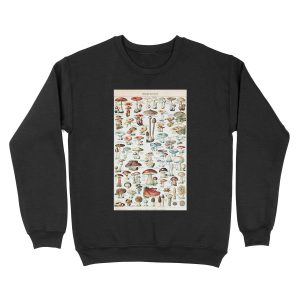 Adolphe Millot - Champignons pour tous - French vintage poster Unisex Crewneck Sweatshirt