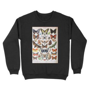 Adolphe Millot - Papillons A - French vintage poster Unisex Crewneck Sweatshirt
