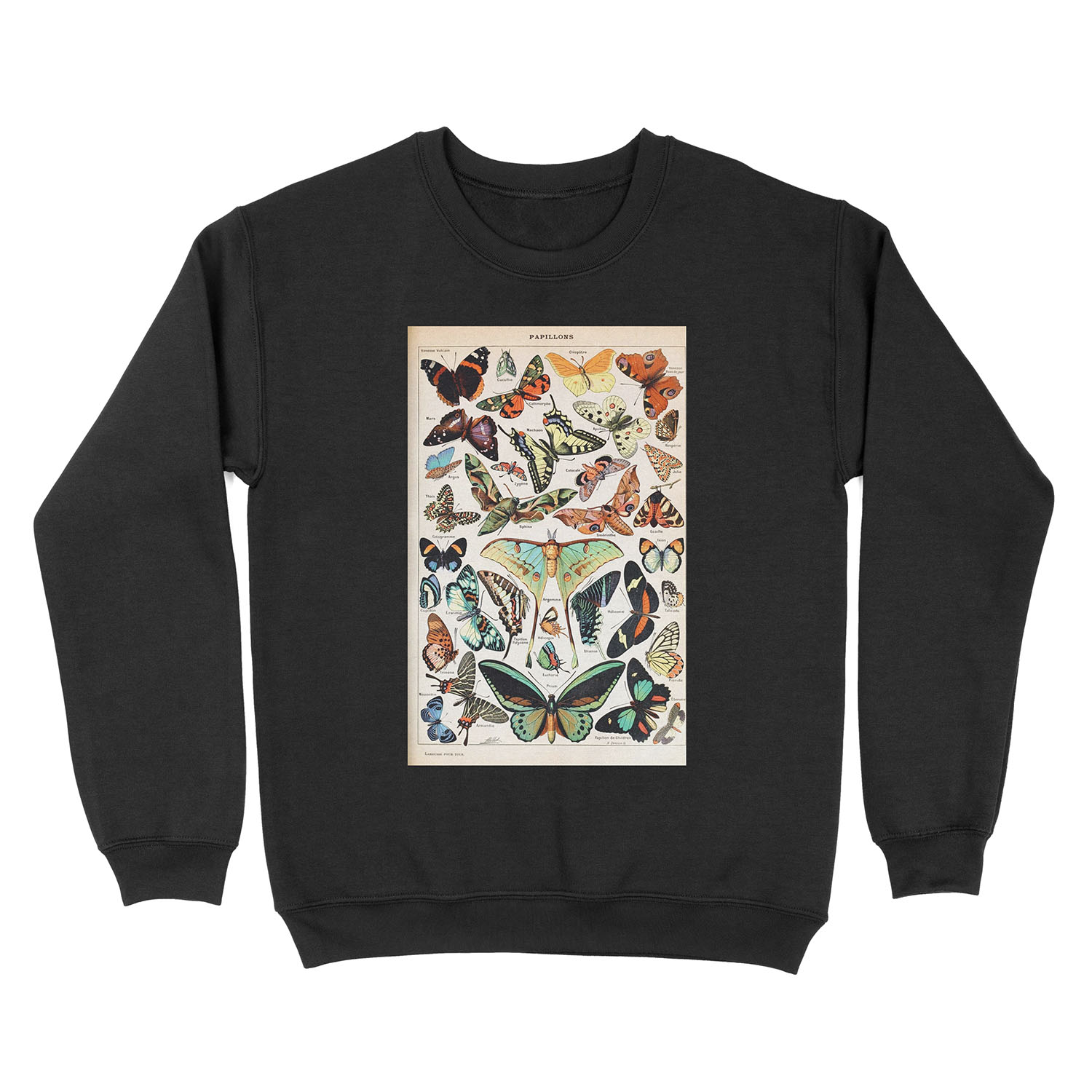 Adolphe Millot - Papillons pour tous - French vintage poster Unisex Crewneck Sweatshirt