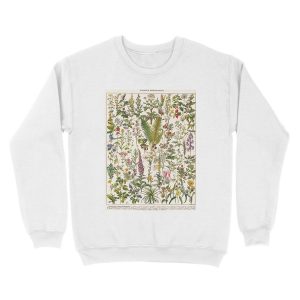 Alternative view of Adolphe Millot - Plantes Medicinales B - French vintage poster Unisex Crewneck Sweatshirt