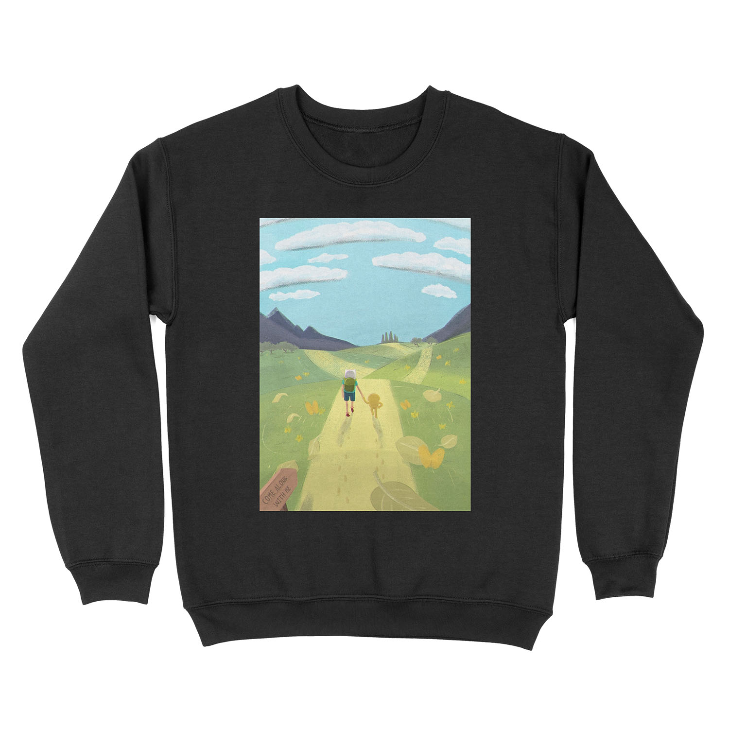 Adventure Time - Come along with me Unisex Crewneck Sweatshirt