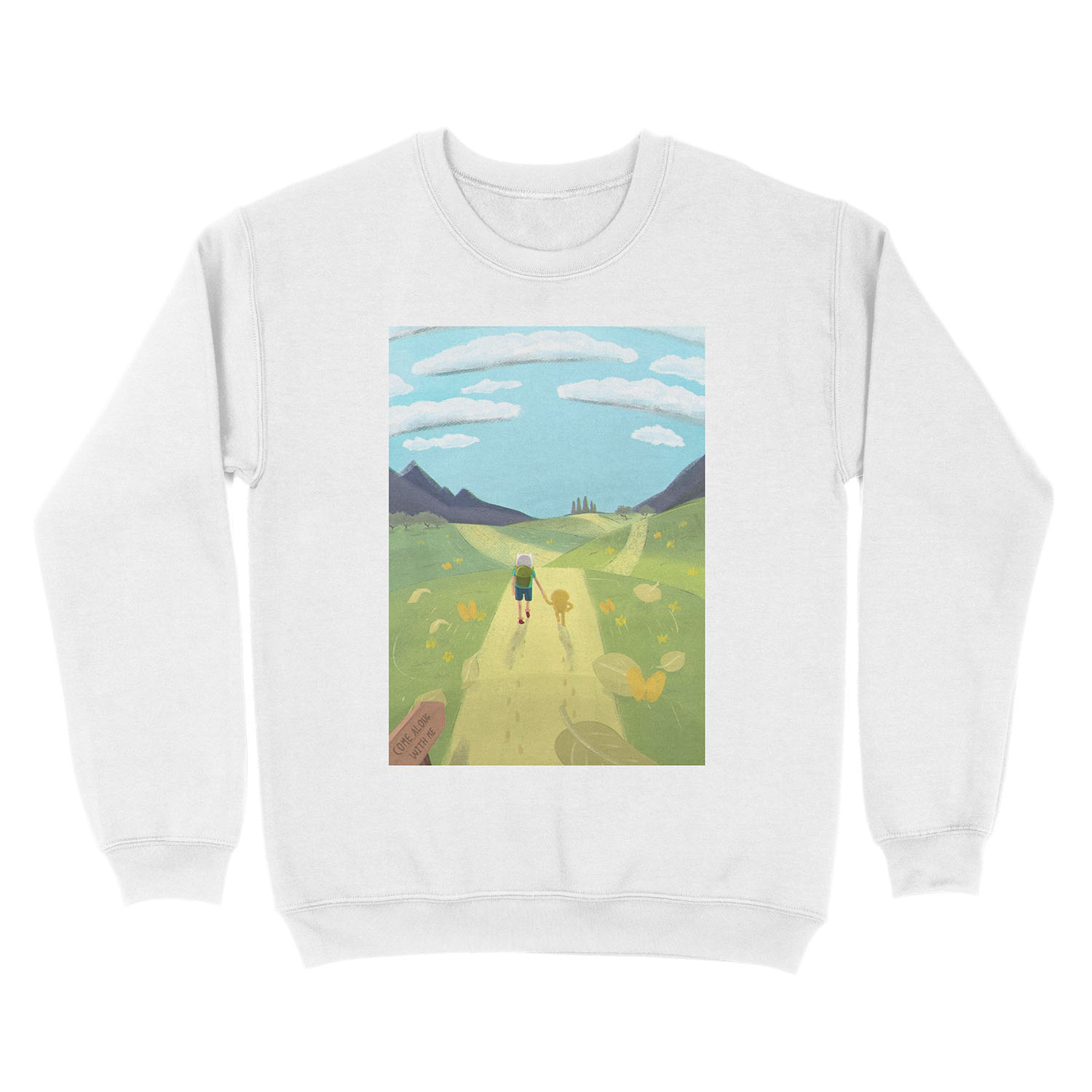 Adventure Time - Come along with me Unisex Crewneck Sweatshirt - Image 2