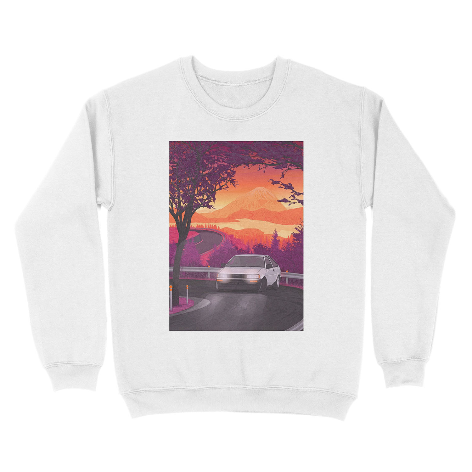 AE86 Corolla touge drift (version 2) Unisex Crewneck Sweatshirt - Image 2